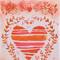 18" Watercolor Heart Valentine's Day Outdoor Garden Flag
